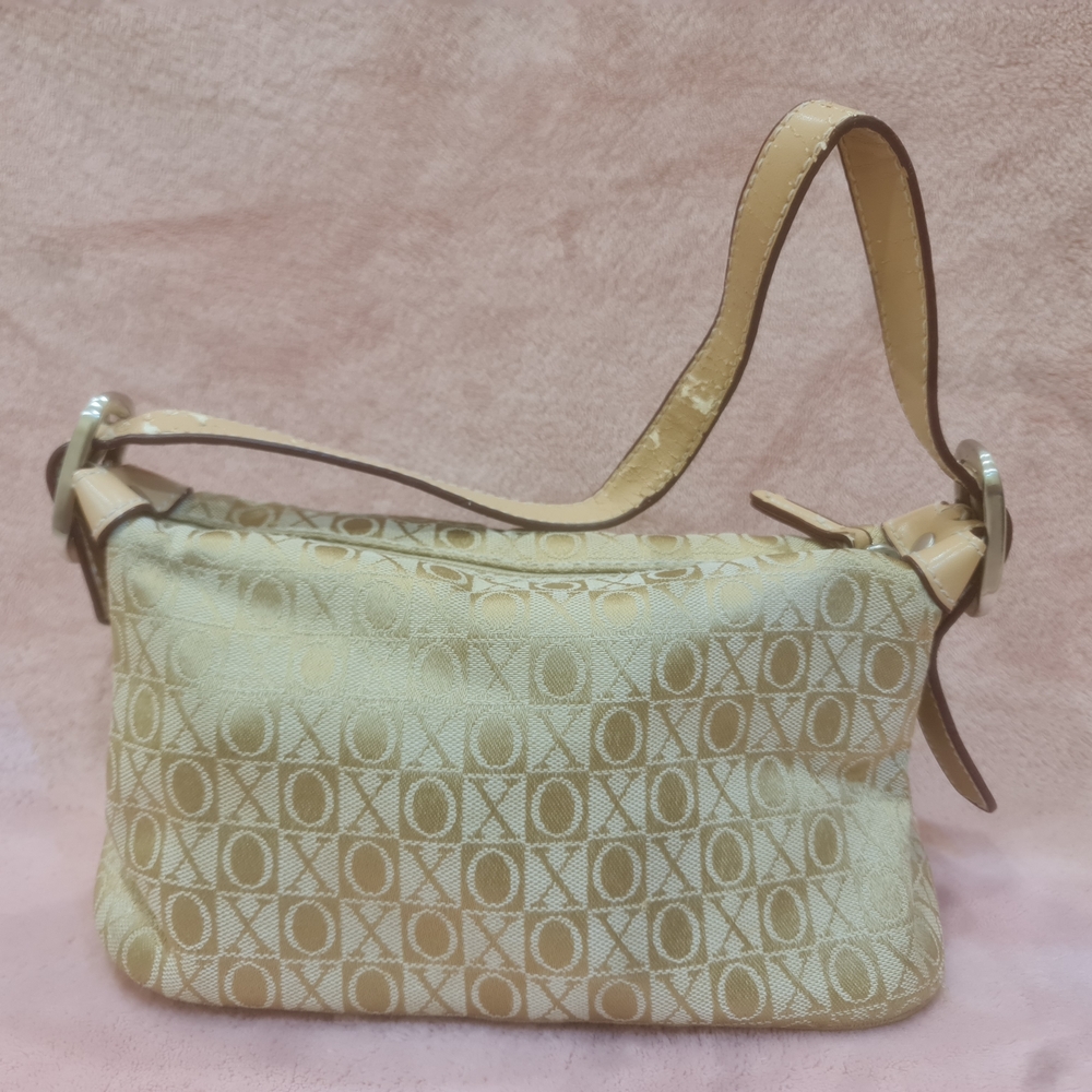 XOXO Gold and Cream Shoulder Bag